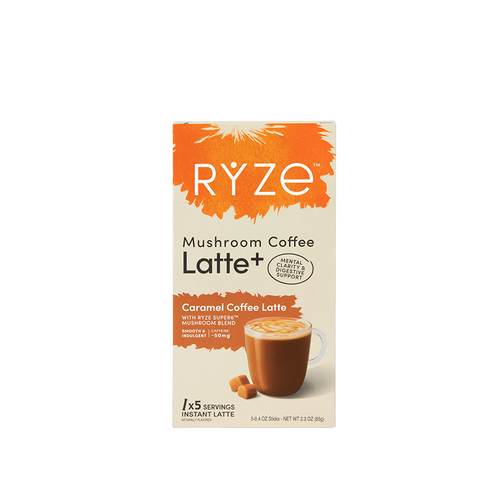 RYZE Caramel Latte Carton Front